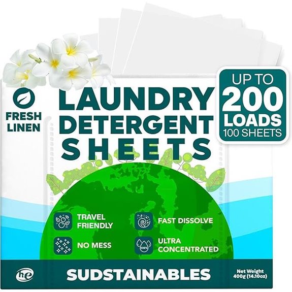 Sudstainables Laundry Detergent Sheets – 200 Loads