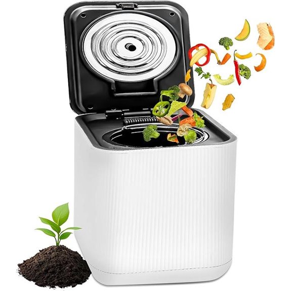 NutriChef Electric Kitchen Composter 3 Qt Food Recycler