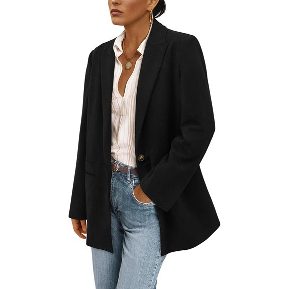 PrettyGarden Women's Corduroy Blazer Jacket