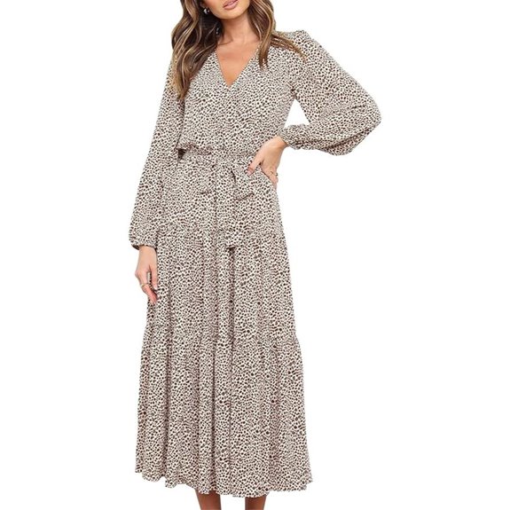 PrettyGarden Women's Floral Long Sleeve Maxi Dress