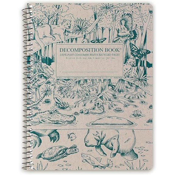 Decomposition Everglades College Ruled Spiral Notebook