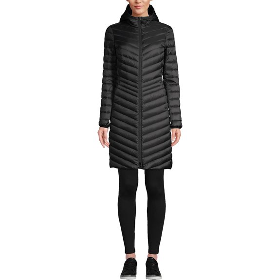 Lands' End Women's Ultralight Packable Long Down Coat