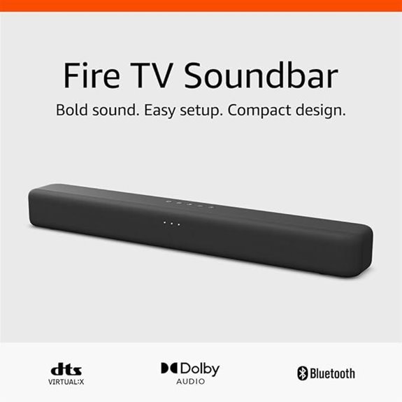 Amazon Fire TV Soundbar with Bluetooth and Dolby