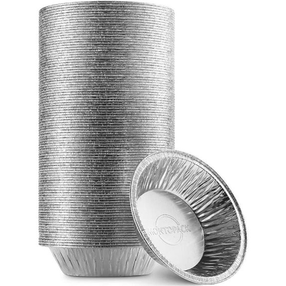 MontoPack 5 Aluminum Pie Tins (100 Pack)