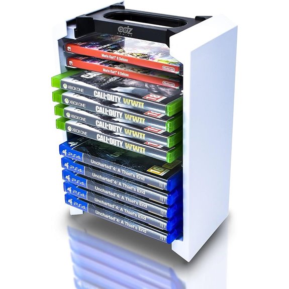 Game Storage Tower for PS4 Xbox Switch Discs