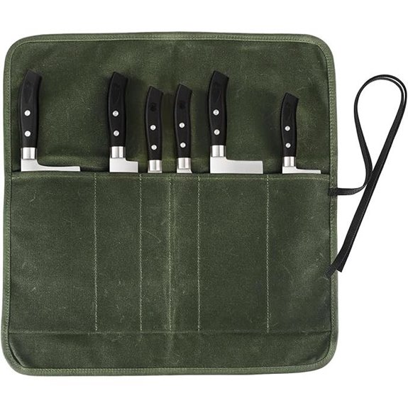 Heavy Duty Knife Roll Bag with 6 Slots