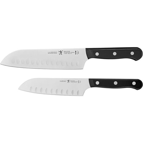 HENCKELS 2-Piece Santoku Knife Set 5 & 7 Inch