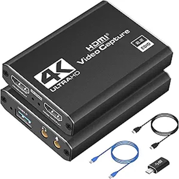 4K HDMI Capture Card for Streaming and Gaming