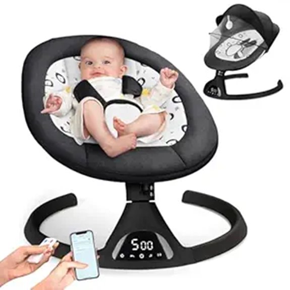 Baby Swing for Infants and Toddlers with Bluetooth Music