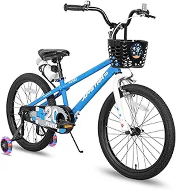 JOYSTAR Kids Bike with Lights & Training Wheels