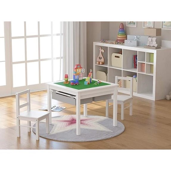 kids construction table and chairs