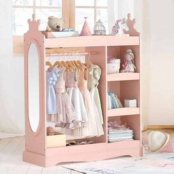 Curipeer Kids Dress-up Storage with Mirror