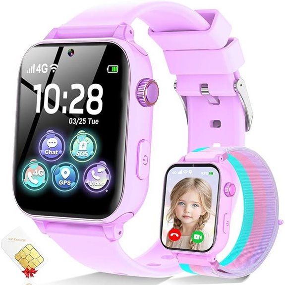 Kids 4G GPS Smartwatch with Call & Voice Chat