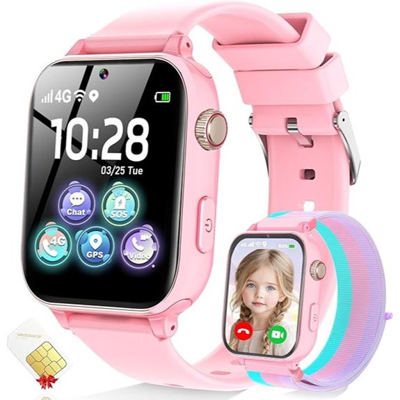 4G Kids Smartwatch with GPS calling SOS games