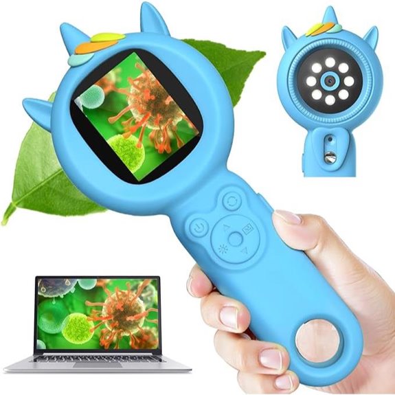 Kids Digital Microscope with Screen and LEDs