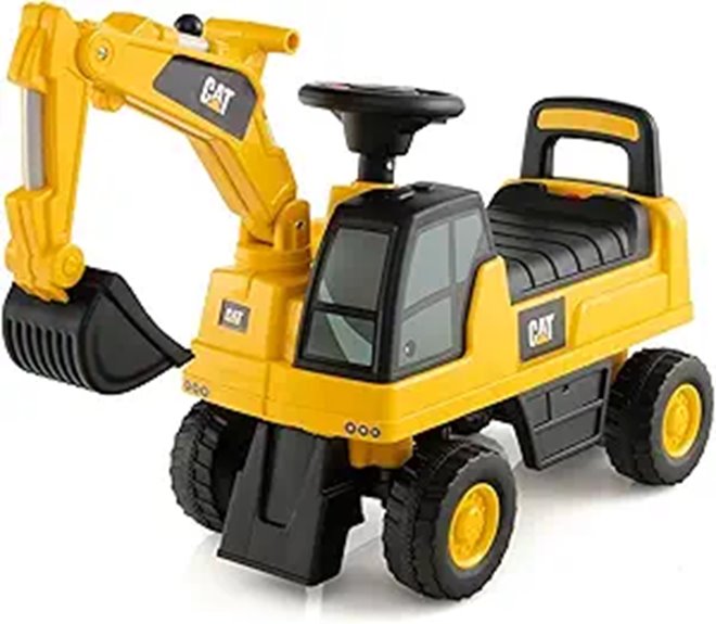 Costzon Ride-On Excavator for Kids with Digger