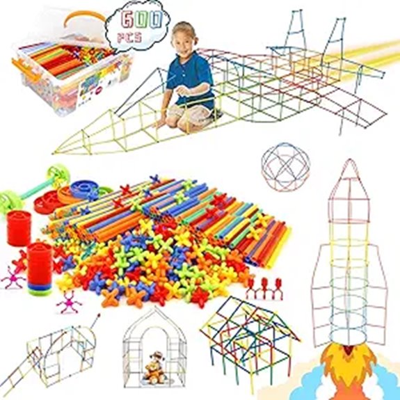Straw Constructor STEM Building Kit for Kids 600Pcs
