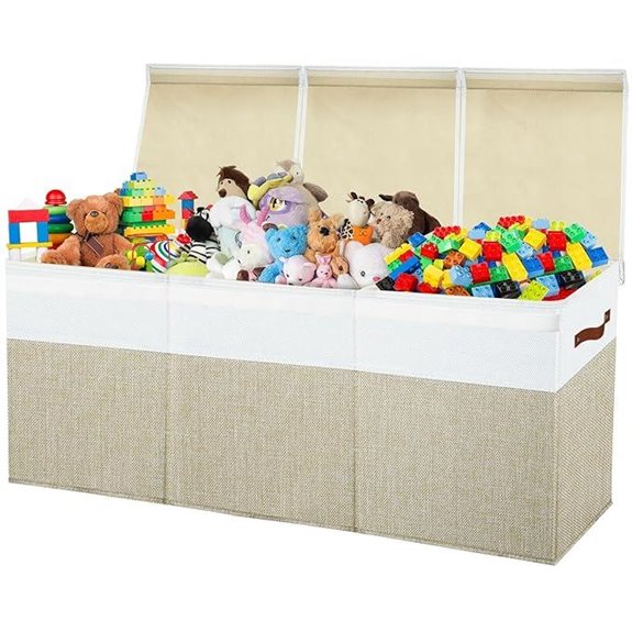 Large Toy Storage Bin with Lid for Kids and Nursery