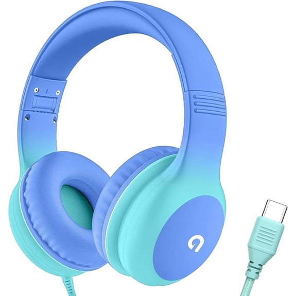 Kids Wired Headphones with USB-C Volume Limit Adjustable