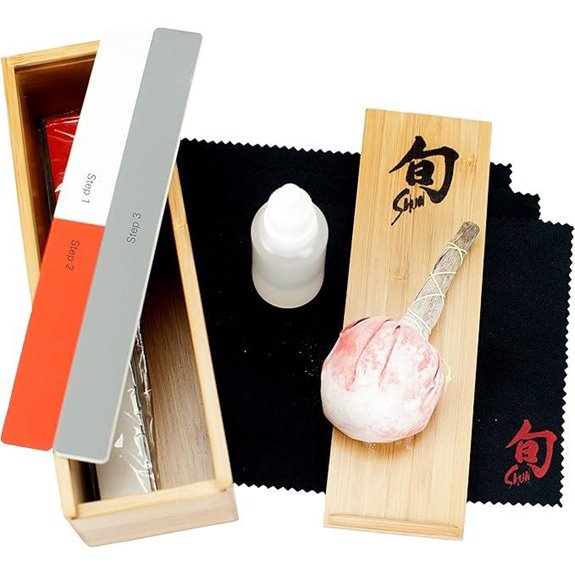 Shun Knife Care Kit for Sharpening and Cleaning