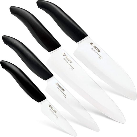 Kyocera Ceramic Knife Set (4 Pieces Black/White)