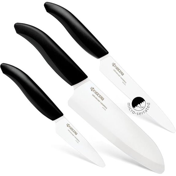 Kyocera Ceramic Knife Set: Chef Micro Serrated Paring