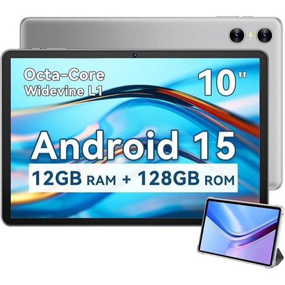 Android 15 Tablet 10 Inch 12GB RAM 128GB Storage