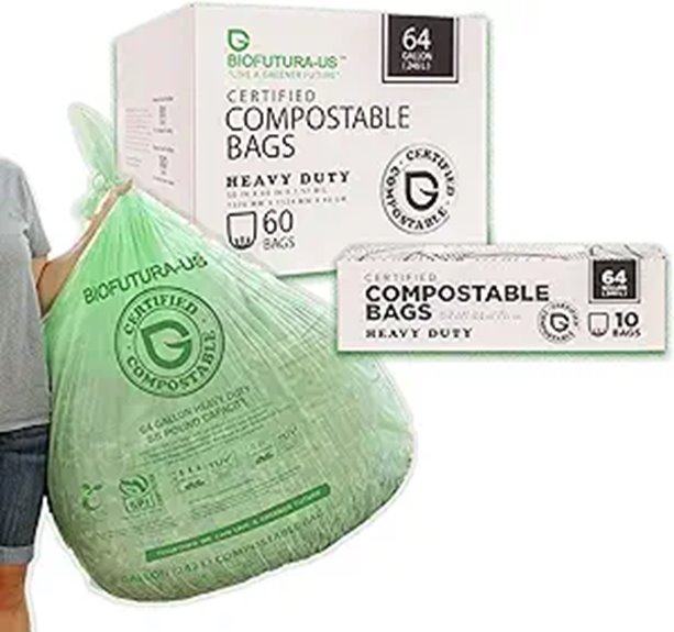 64-Gallon Compostable Yard Waste Bags (60 Count)