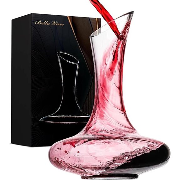 Red Wine Decanter Aerator Pourer 1600ml Crystal Glass