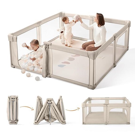 Sweeby Baby Playpen with Door 59x59 Inch Indoor/Outdoor