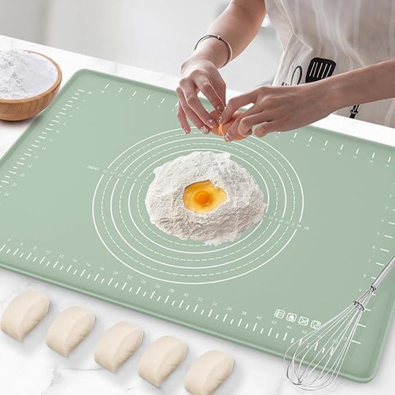 Silicone Baking Mat 32 x 24 with Measurements