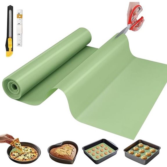 Silicone Baking Mat 12x6 ft Non-Stick & Reusable