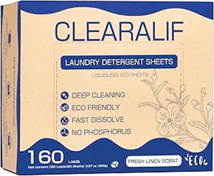 CLEARALIF Laundry Detergent Sheets 160 Loads