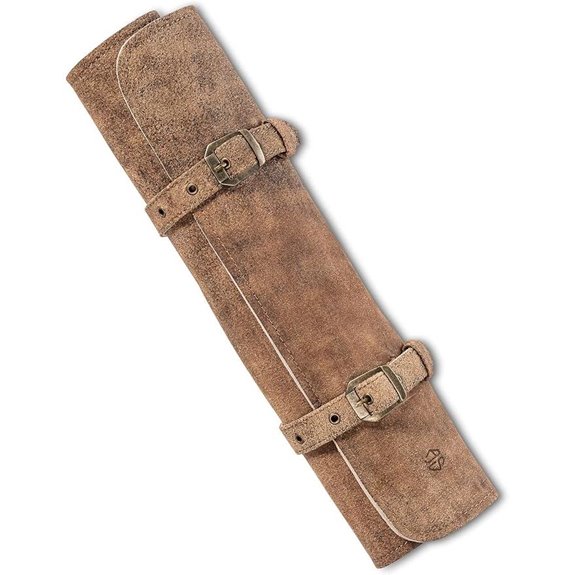 Leather Knife Roll Bag with 7 Slots