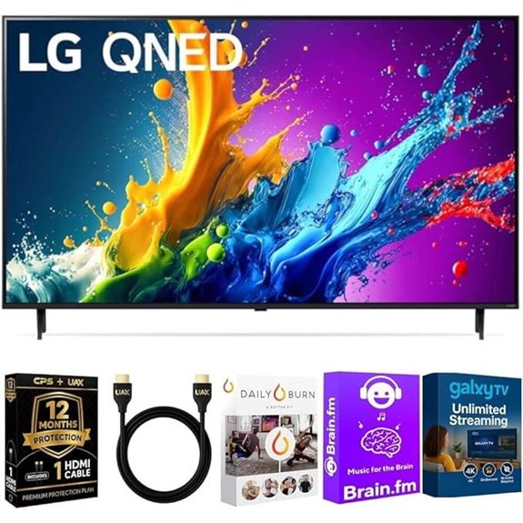 LG 43QNED80TUC 4K Smart TV with Streaming Bundle