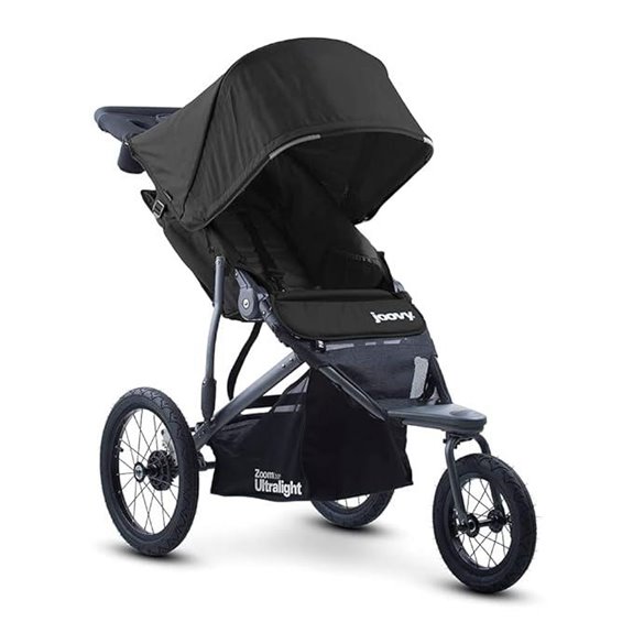 Joovy Zoom360 Ultralight Jogging Stroller with Accessories