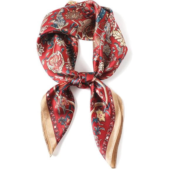 Meisee 100% Mulberry Silk Square Scarf for Women