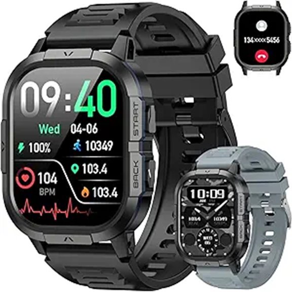 Men's Fitness Smartwatch with Heart Rate & Sleep Monitoring