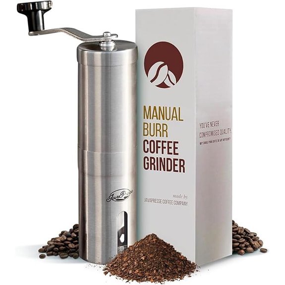JavaPresse Manual Stainless Steel Coffee Grinder