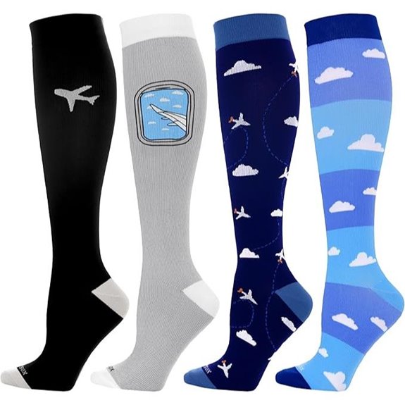LEVSOX Compression Socks 20-30mmHg for Nurses & Travel