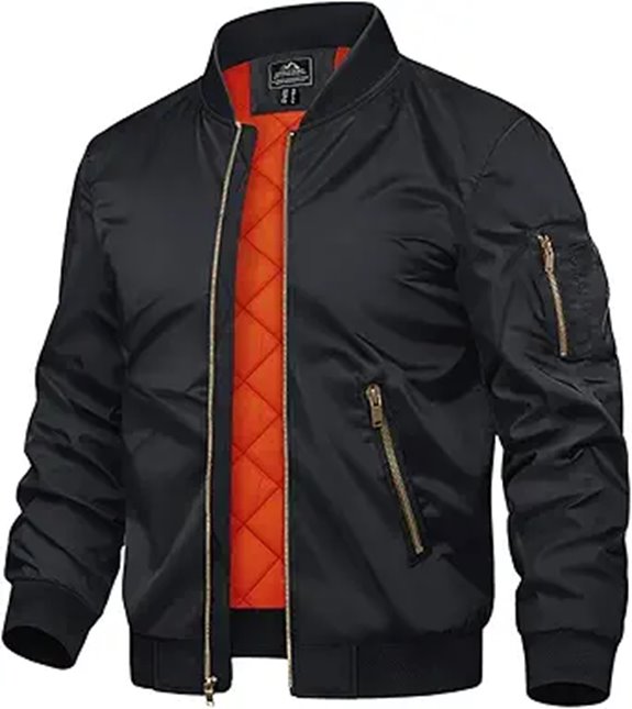 TACVASEN Men's Bomber Jacket Fall Winter Warm Coat