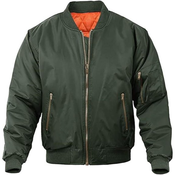 MAGNIVIT Men's Bomber Jacket Casual Military Coat