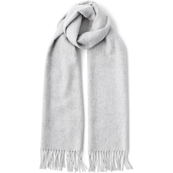 Fishers Finery Men's 100% Pure Cashmere Winter Scarf; 2-Ply Ultra Plush