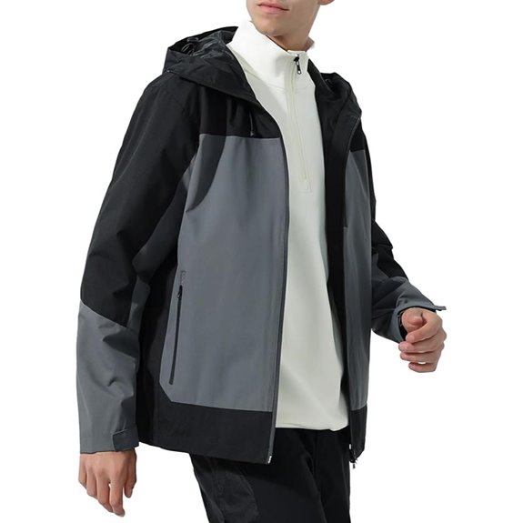 Youthup Men's Waterproof Windbreaker with Pockets