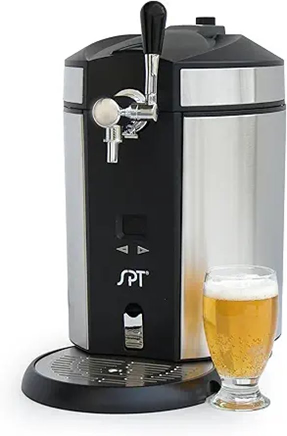 SPT BD-0538 Mini Kegerator & Dispenser Stainless Steel