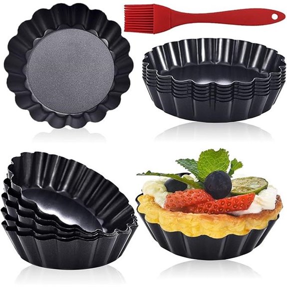 DATANYA 12Pack Mini Tart Pans with Removable Bottom