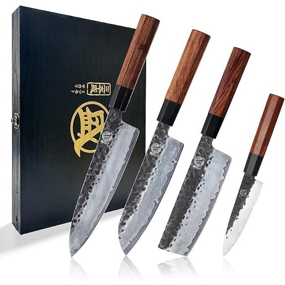MITSUMOTO SAKARI Chef’s Knife Set – 4 Pcs