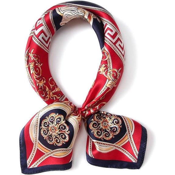 ANDANTINO Mulberry Silk Square Neck Scarf