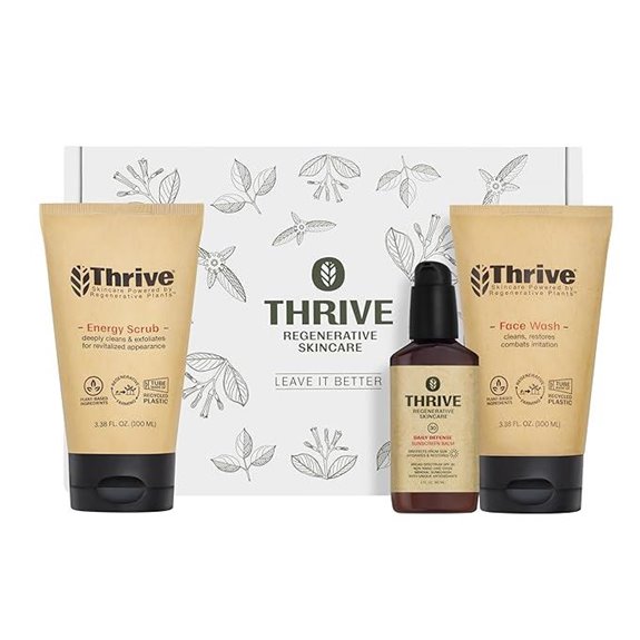 Thrive Natural Care Vacation Skin Set (Face Scrub & SPF)
