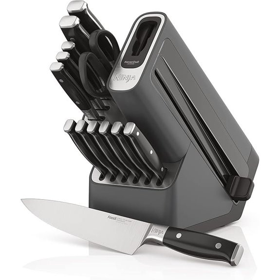 Ninja 14-Piece Stainless Steel Knife Set with Sharpener